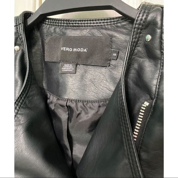 Black faux leather jacket Vero Moda - Picture 3 of 6